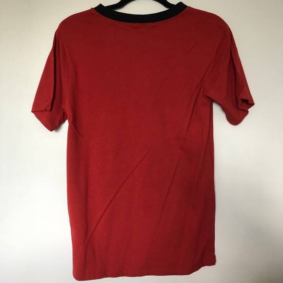 Forever 21 red T-shirt with front lace up - Picture 2 of 5